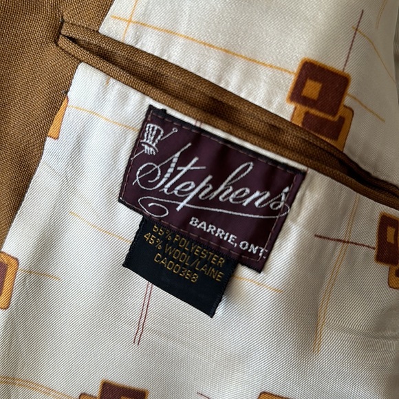 Vintage mustard suit jacket - Picture 8 of 10